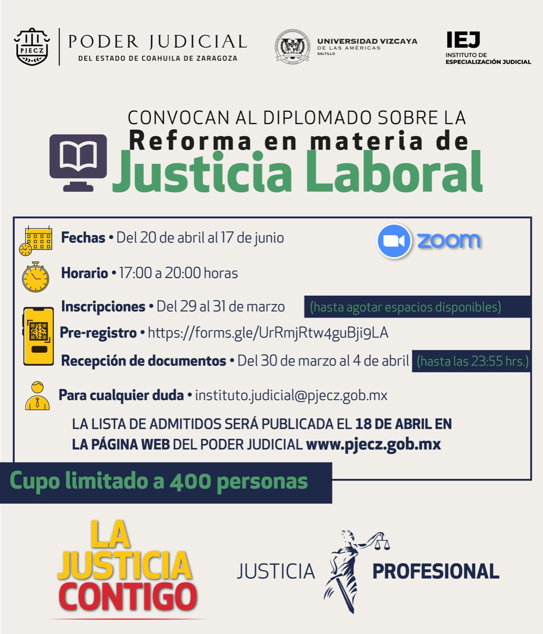 Diplomado sobre la Reforma en materia de Justicia Laboral